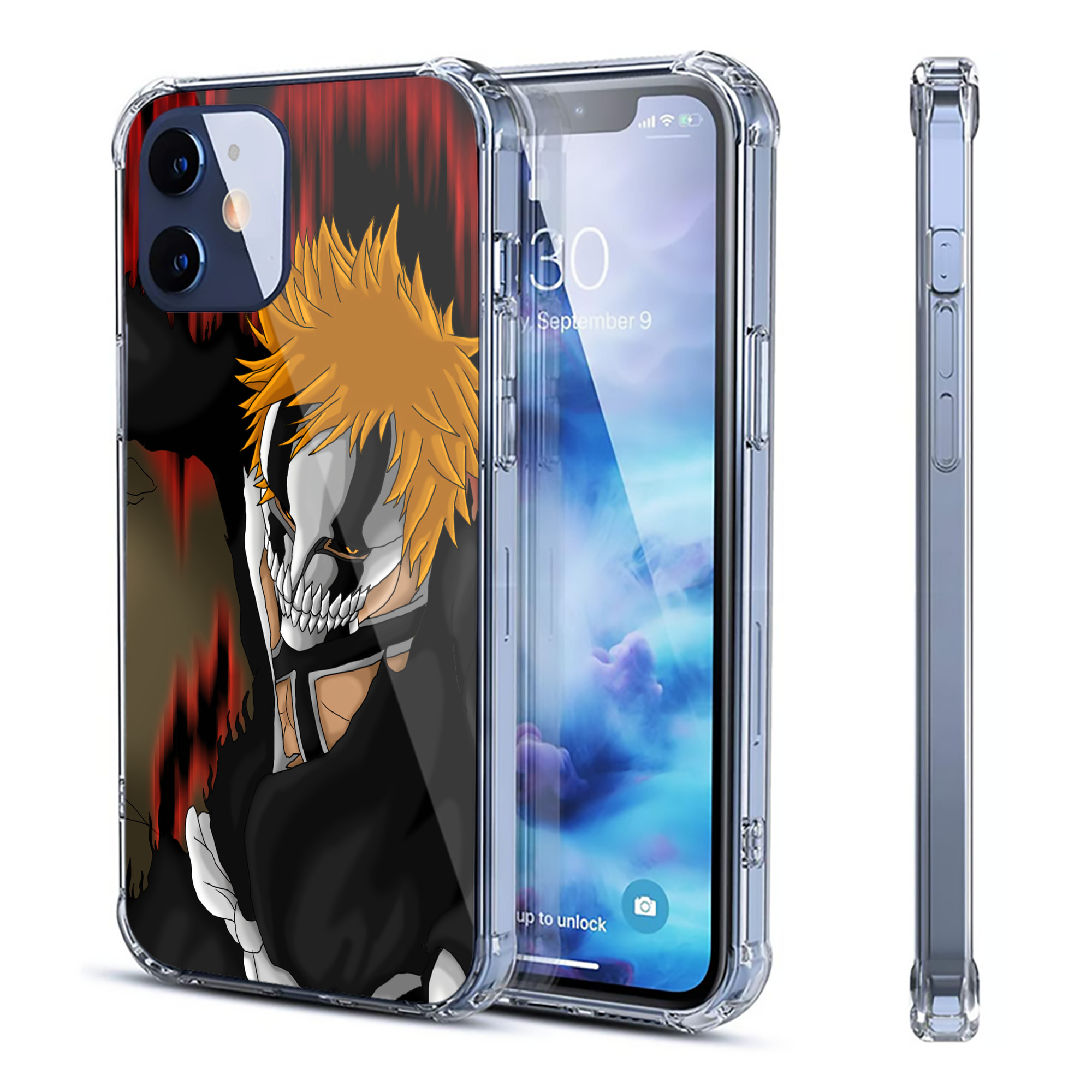 （画像用） ブリーチ BLEACH 【iPhone 12シリーズ対応】透明スマホケース（クリアソフトケース）